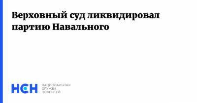 Алексей Навальный - Верховный суд ликвидировал партию Навального - nsn.fm - Россия