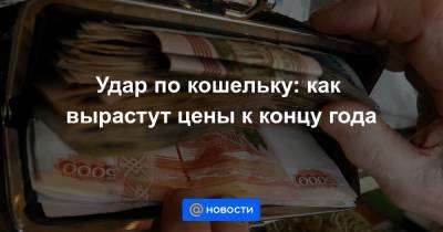 Удар по кошельку: как вырастут цены к концу года - news.mail.ru - Россия
