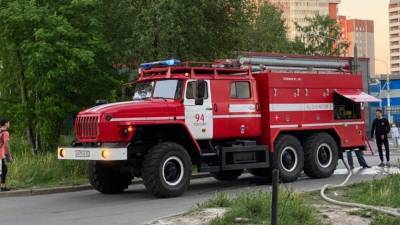 Новостройка вспыхнула в Москве - riafan.ru - Москва - район Кунцево