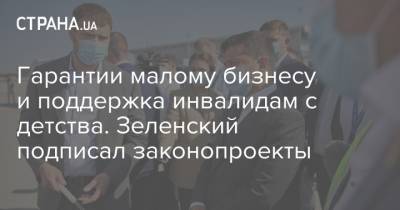 Владимир Зеленский - Гарантии малому бизнесу и поддержка инвалидам с детства. Зеленский подписал законопроекты - strana.ua