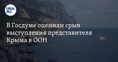 Казбек Тайсаев - В Госдуме оценили срыв выступления представителя Крыма в ООН - ura.news - Россия - Крым
