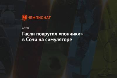 Льюис Хэмилтон - Нико Росберг - Гасли покрутил «пончики» в Сочи на симуляторе - championat.com - Россия - Сочи