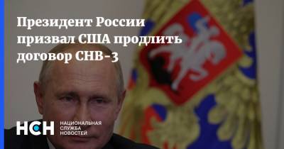 Владимир Путин - Президент России призвал США продлить договор СНВ-3 - nsn.fm - Россия - США