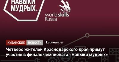 Четверо жителей Краснодарского края примут участие в финале чемпионата «Навыки мудрых» - kubnews.ru - Краснодарский край