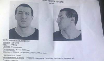 Владимир Васильев - Награду в миллион объявили за помощь в поимке сбежавших заключенных в Дагестане - newizv.ru - Махачкала - респ. Дагестан