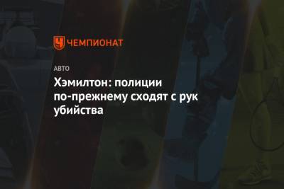 Льюис Хэмилтон - Хэмилтон: полиции по-прежнему сходят с рук убийства - championat.com