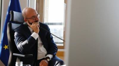 Шарль Мишель - Баренд Лейтс - Президент Евросовета вышел из карантина - ru.slovoidilo.ua - Украина