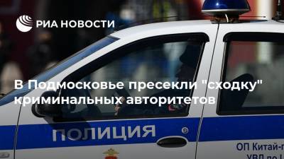 Татьяна Петрова - В Подмосковье пресекли "сходку" криминальных авторитетов - ria.ru - Москва - Россия - Московская обл.