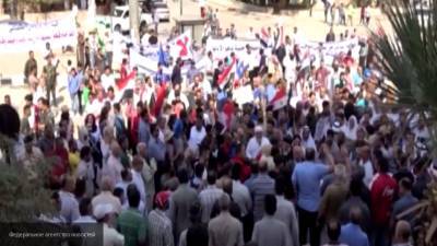 Башар Асад - Сирийцы устроили митинг из-за произвола военных США и курдских боевиков - newinform.com - США - Сирия - Сана