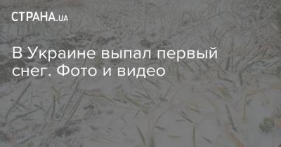 В Украине выпал первый снег. Фото и видео - strana.ua - Украина - Ивано-Франковская обл. - Закарпатская обл.