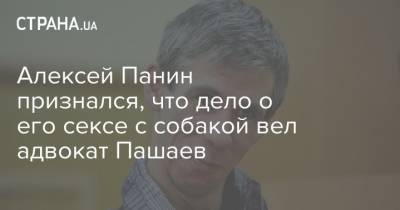 Михаил Ефремов - Екатерина Лель - Алексей Панин - Эльман Пашаев - Алексей Панин признался, что дело о его сексе с собакой вел адвокат Пашаев - strana.ua - Украина