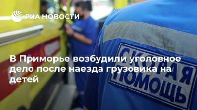 В Приморье возбудили уголовное дело после наезда грузовика на детей - ria.ru - Приморье край - Владивосток
