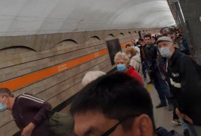 Упавший пассажир остановил движение на оранжевой ветке метро в Петербурге - online47.ru - Санкт-Петербург