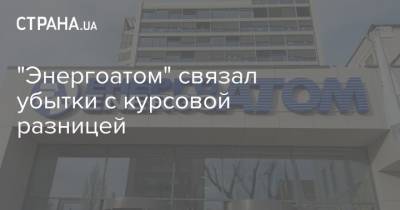 "Энергоатом" связал убытки с курсовой разницей - strana.ua