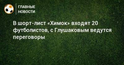 Дмитрий Ульянов - В шорт-лист «Химок» входят 20 футболистов, с Глушаковым ведутся переговоры - bombardir.ru