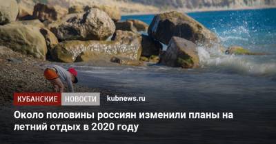 Кирилл Родин - Около половины россиян изменили планы на летний отдых в 2020 году - kubnews.ru