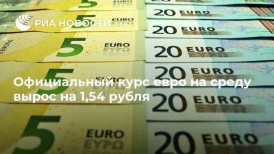 Официальный курс евро на среду вырос на 1,54 рубля - smartmoney.one - Россия