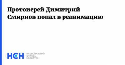 Дмитрий Смирнов - Димитрий Смирнов - Протоиерей Димитрий Смирнов попал в реанимацию - nsn.fm