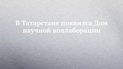 Рафис Бурганов - В Татарстане появился Дом научной коллаборации - chelny-izvest.ru - респ. Татарстан