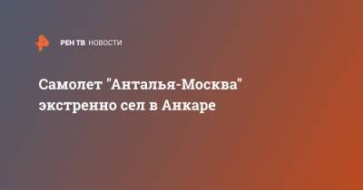 Самолет "Анталья-Москва" экстренно сел в Анкаре - ren.tv - Москва - Турция - Анкара - Анталья