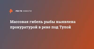 Массовая гибель рыбы выявлена прокуратурой в реке под Тулой - ren.tv - Тула