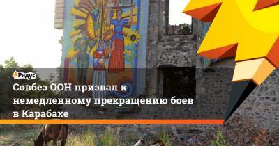 Совбез ООН призвал к немедленному прекращению боев в Карабахе - ridus.ru - Армения - Азербайджан - Ереван - Баку - Нигер