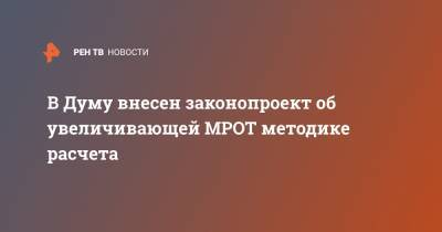 Андрей Исаев - В Думу внесен законопроект об увеличивающей МРОТ методике расчета - ren.tv - Россия