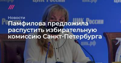 Владимир Путин - Виктор Миненко - Памфилова предложила распустить избирательную комиссию Санкт-Петербурга - tvrain.ru - Санкт-Петербург