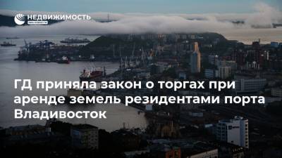 ГД приняла закон о торгах при аренде земель резидентами порта Владивосток - realty.ria.ru - Москва - Россия - Владивосток