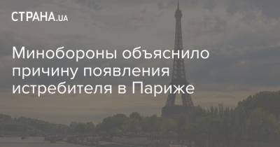 Минобороны объяснило причину появления истребителя в Париже - strana.ua - Украина - Франция - Париж - Минобороны