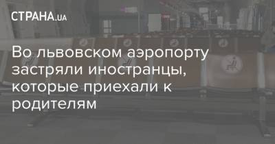 Во львовском аэропорту застряли иностранцы, которые приехали к родителям - strana.ua - Украина