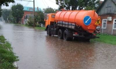 В Краснодаре из-за сильного ливня затопило улицы - kubnews.ru - Краснодар