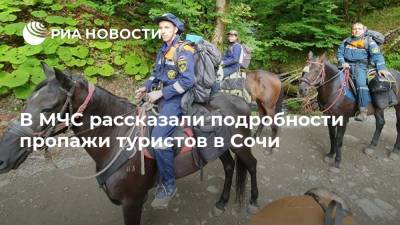 Роза Пик - В МЧС рассказали подробности пропажи туристов в Сочи - ria.ru - Сочи - Тверь