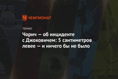 Джокович Новак - Пабло Карреньо-Бустой - Чорич — об инциденте с Джоковичем: на 5 сантиметров левее — и ничего бы не было - championat.com - США