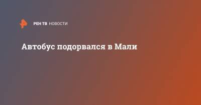 Автобус подорвался в Мали - ren.tv - Мали - Бамако