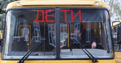 В Гурьевском районе автобус с детьми врезался в дерево и съехал в кювет - klops.ru - район Гурьевский