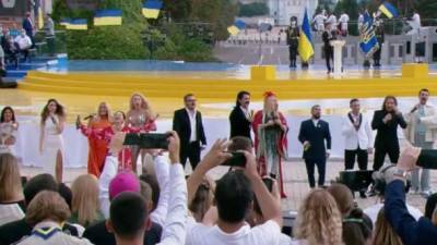 Монатик, Полякова, Потап и другие пели перед Зеленским 24 августа бесплатно, - ОПУ - ru.espreso.tv - Украина
