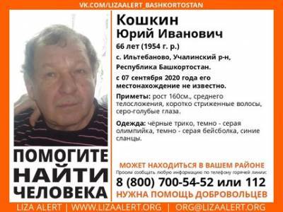 В Башкирии пропал 66-летний мужчина в синих сланцах - ufatime.ru - Башкирия - район Учалинский