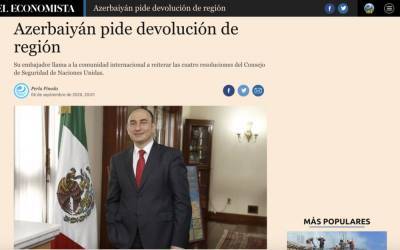 СМИ Мексики: Азербайджан – сторонник мира в регионе, в отличие от армян - aze.az - Армения - Мексика - Азербайджан