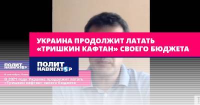 Виктор Скаршевский - Украина продолжит латать «тришкин кафтан» своего бюджета - politnavigator.net - Украина