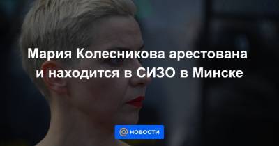Мария Колесникова - Виктор Бабарико - Мария Колесникова арестована и находится в СИЗО в Минске - news.mail.ru - Белоруссия - Минск - Мозырь