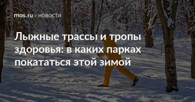 Лыжные трассы и тропы здоровья: в каких парках покататься этой зимой - mos.ru - Москва