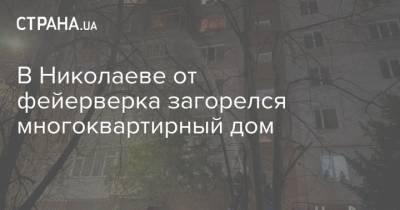 В Николаеве от фейерверка загорелся многоквартирный дом - strana.ua - Одесская обл. - Николаев