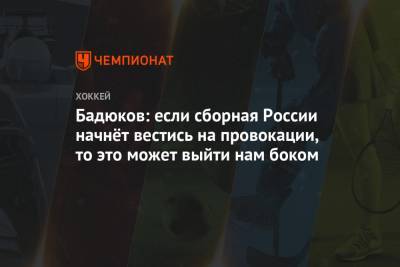 Алексей Бадюков - Бадюков: если сборная России начнёт вестись на провокации, то это может выйти нам боком - championat.com