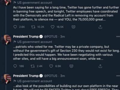 Дональд Трамп - После блокировки в Twitter Трамп заявил о намерении создать собственную платформу и написал об этом в Twitter - unn.com.ua - США - Киев