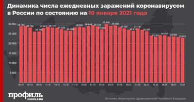 В России продолжился спад по числу новых случаев COVID-19 за сутки - profile.ru - Москва - Санкт-Петербург - Московская обл.