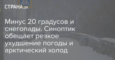 Наталья Диденко - Минус 20 градусов и снегопады. Синоптик обещает резкое ухудшение погоды и арктический холод - strana.ua