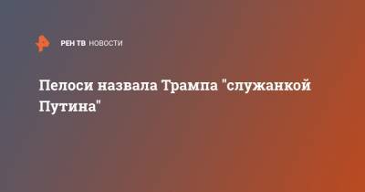 Дональд Трамп - Нэнси Пелоси - Пелоси назвала Трампа "служанкой Путина" - ren.tv - США