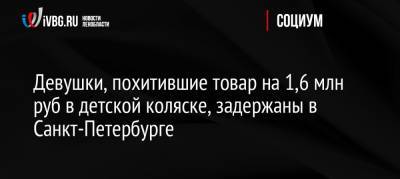 Девушки, похитившие товар на 1,6 млн руб в детской коляске, задержаны в Санкт-Петербурге - ivbg.ru - Россия - Ленинградская обл. - Санкт-Петербург - р-н Приморский