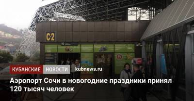 Алексей Копайгородский - Аэропорт Сочи в новогодние праздники принял 120 тысяч человек - kubnews.ru - Сочи